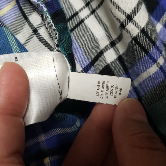 Old Navy Womens The Boyfriend Shirt Flannel Button Up Shirt Size L Country Layer - Picture 8 of 12